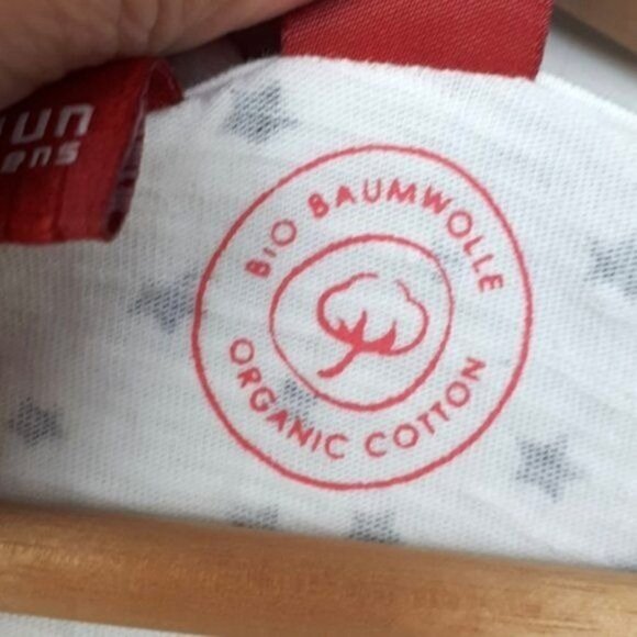 Manguun Cap Sleeve Tee White Black Stars Big Girls Size XL - Picture 5 of 10